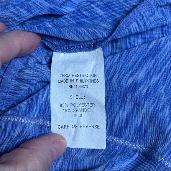 Zero Restrictions Master’s Tournament Women’s L Long-Sleeve Blue Quarter-Zip - Picture 7 of 9